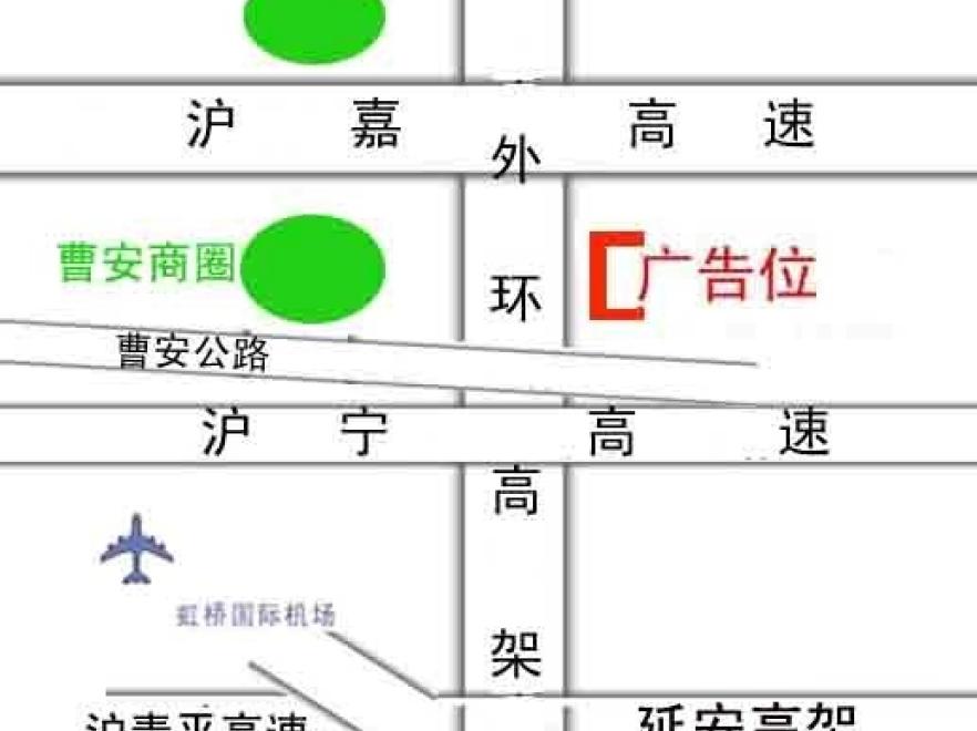 上海段浦西外环高速大型户外广告牌-1