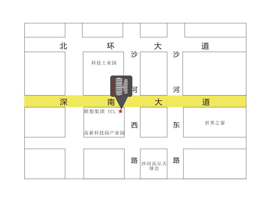 深南大道俯瞰两个大型高尔夫球场的LED媒体-2